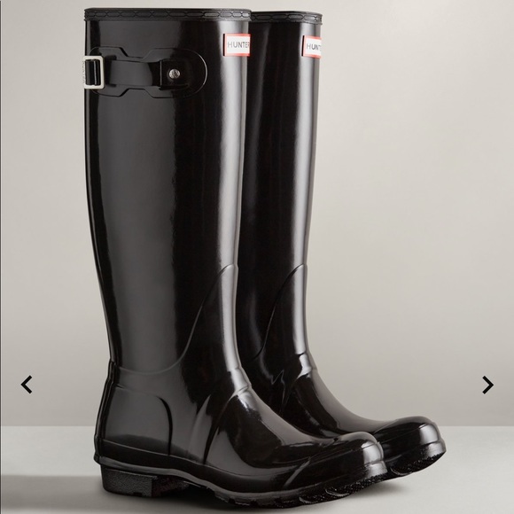 NWT Women's Original Tall Gloss Rain Boots - Picture 1 of 5